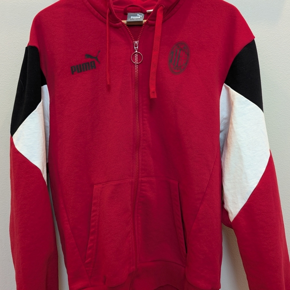 AC Milan Puma Hoodie -Mens Medium - Picture 1 of 11